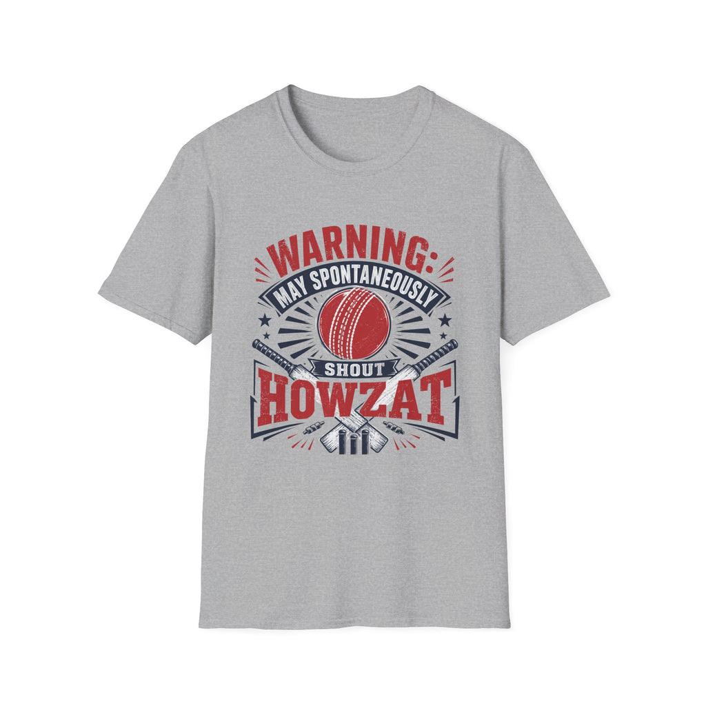 Warning May Spontaneously Shout Howzat T-Shirt