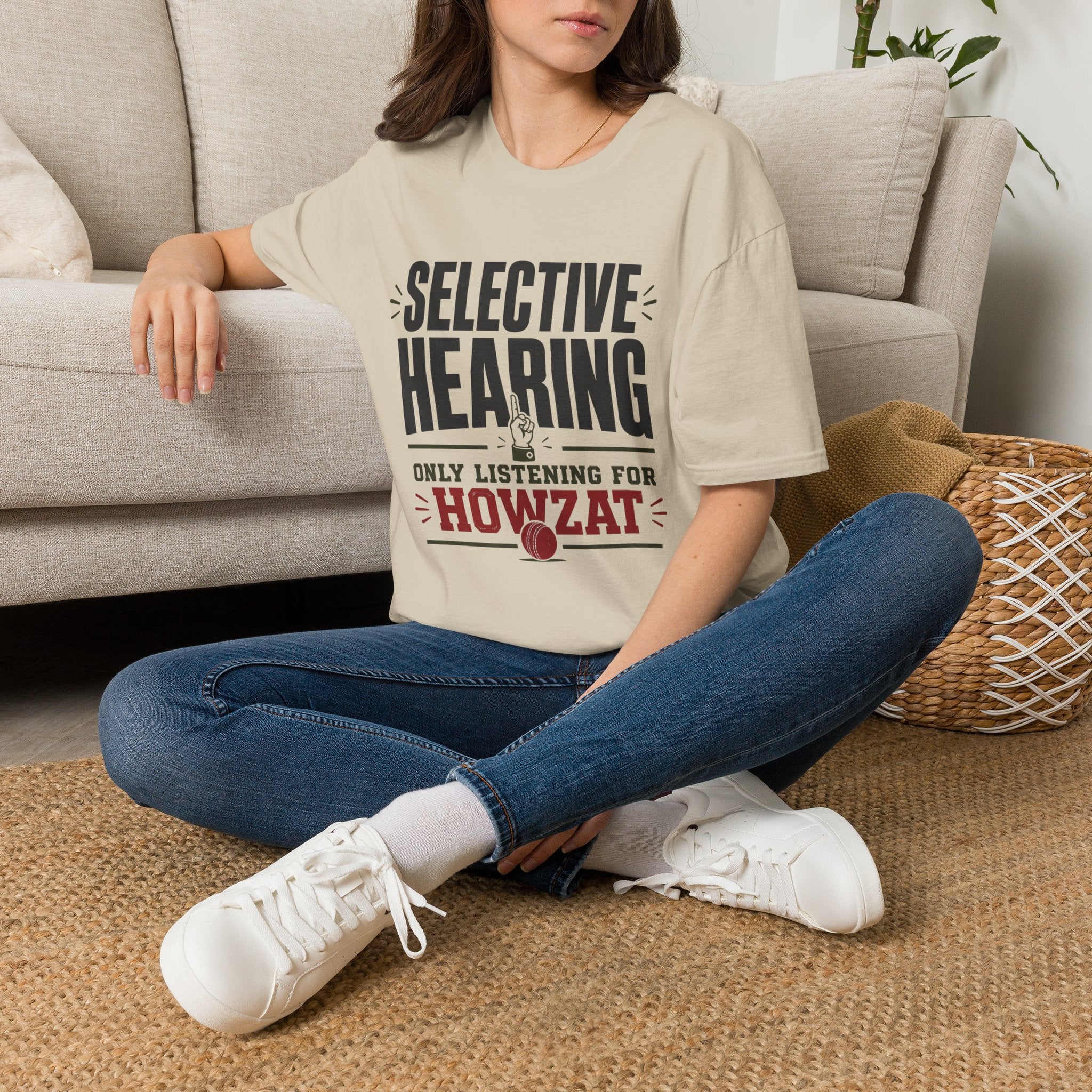 Selective Hearing Only Listening For Howzat T-Shirt