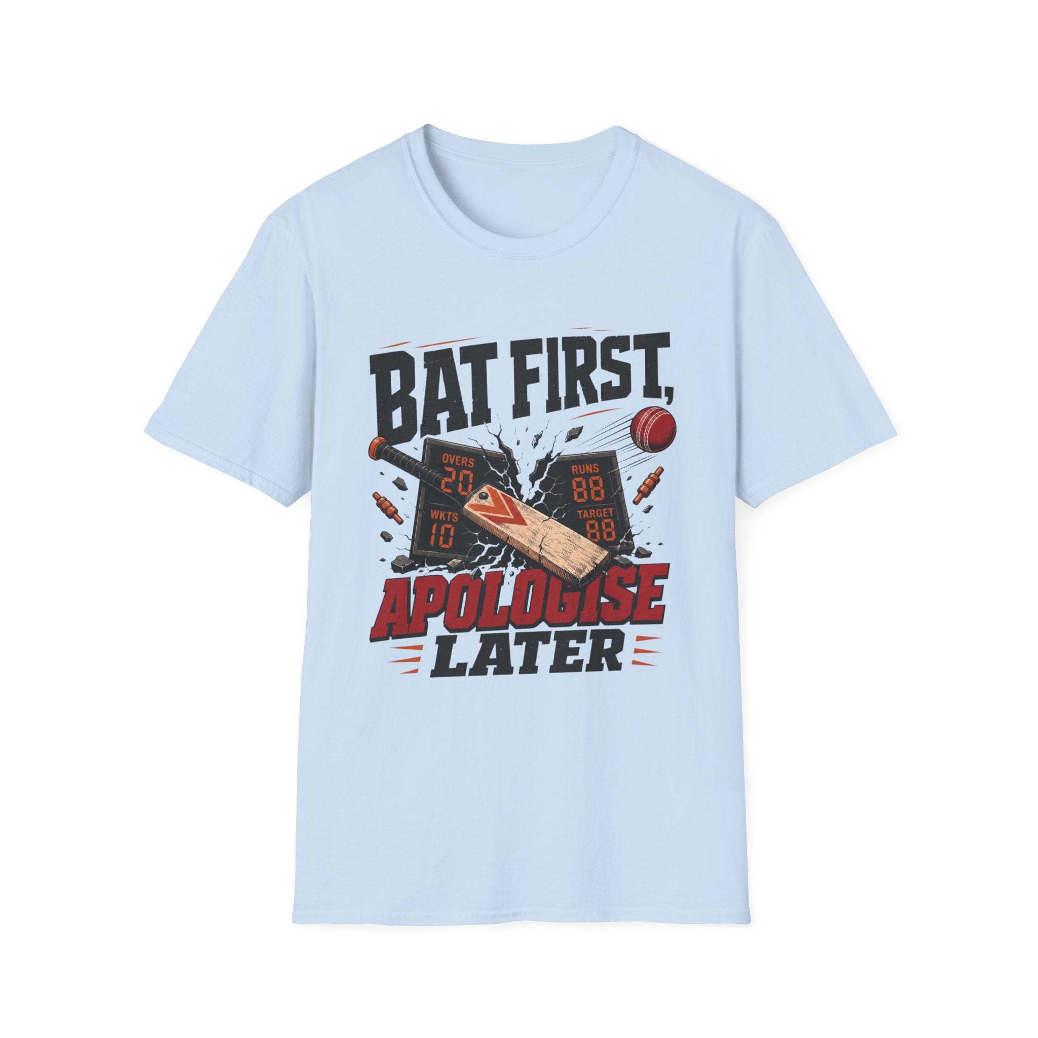 Bat First Apologise Later Alt T-Shirt
