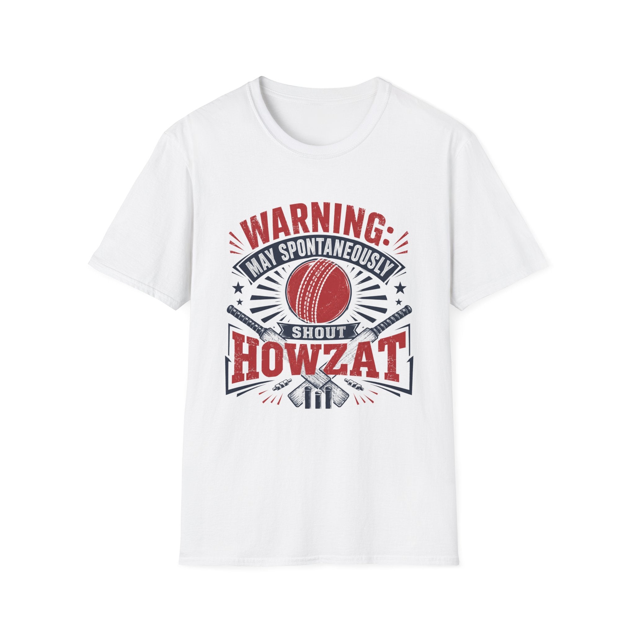 Warning May Spontaneously Shout Howzat T-Shirt