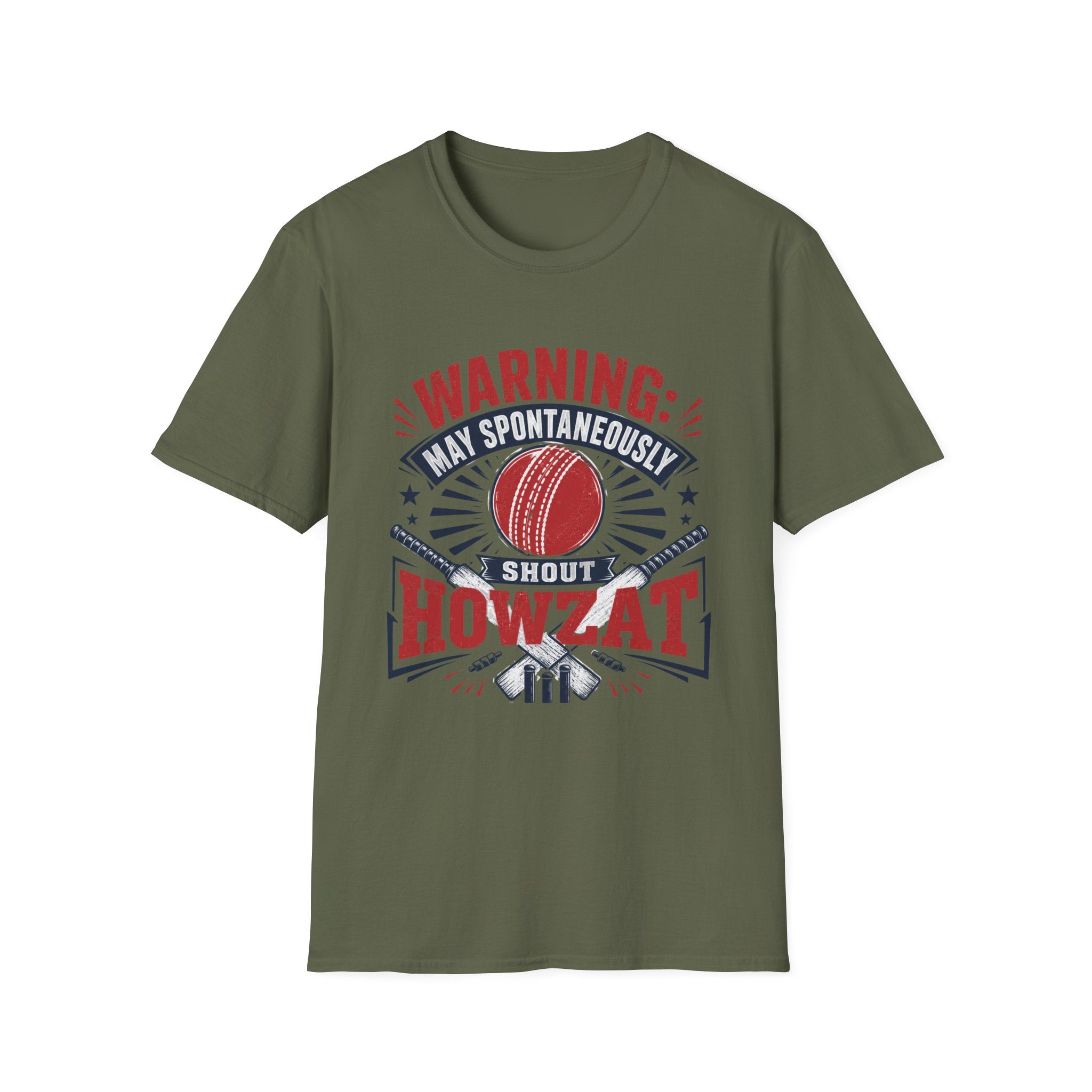 Warning May Spontaneously Shout Howzat T-Shirt