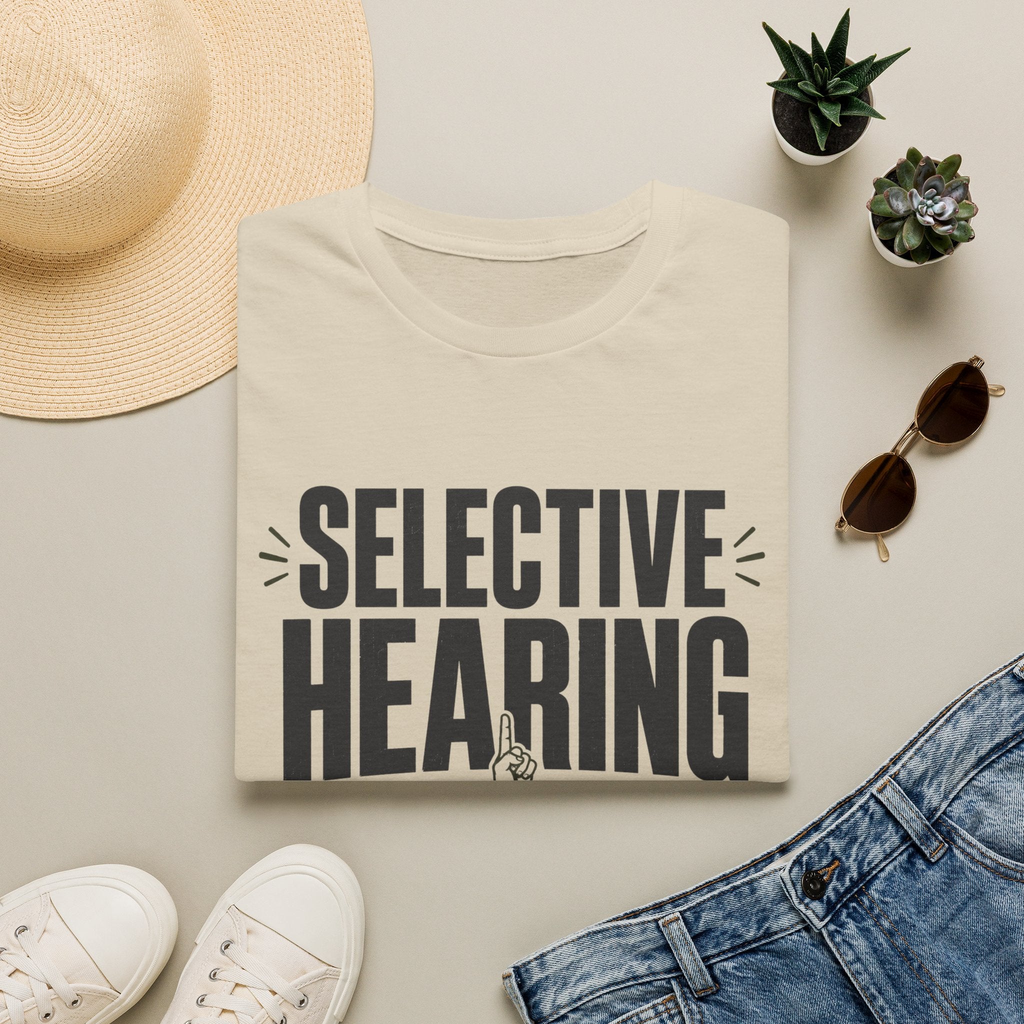 Selective Hearing Only Listening For Howzat T-Shirt