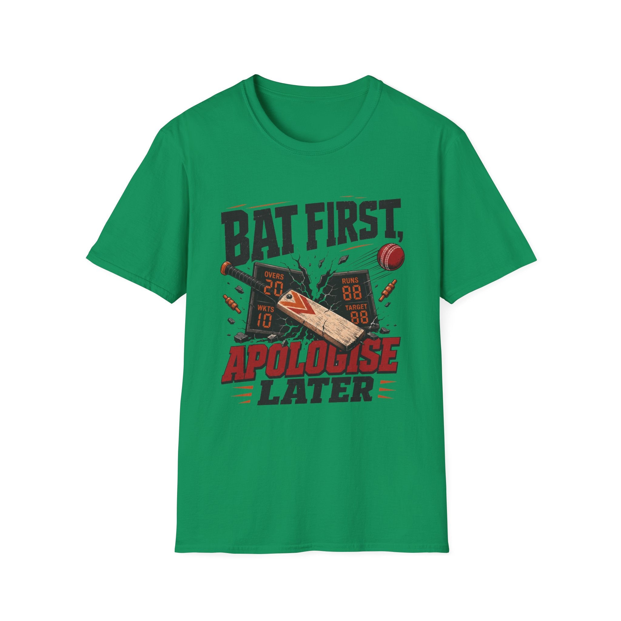 Bat First Apologise Later Alt T-Shirt