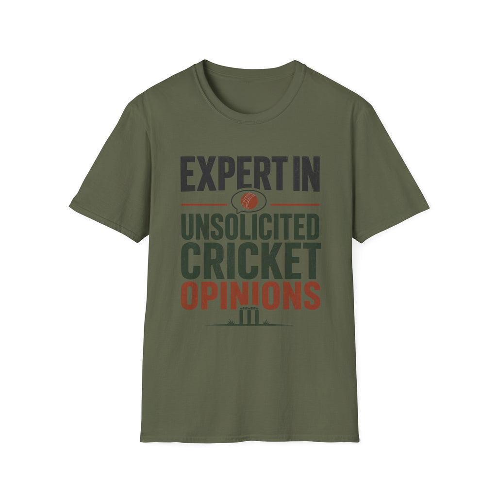 Expert In Unsolicited Cricket Opinions T-Shirt