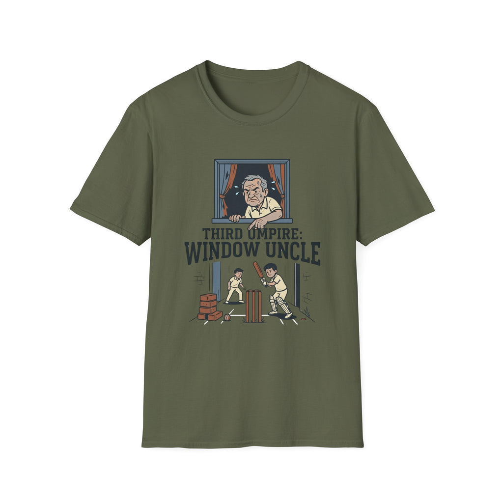 Third Umpire Window Uncle T-Shirt