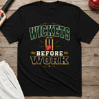 Wickets Before Work T-Shirt - Black