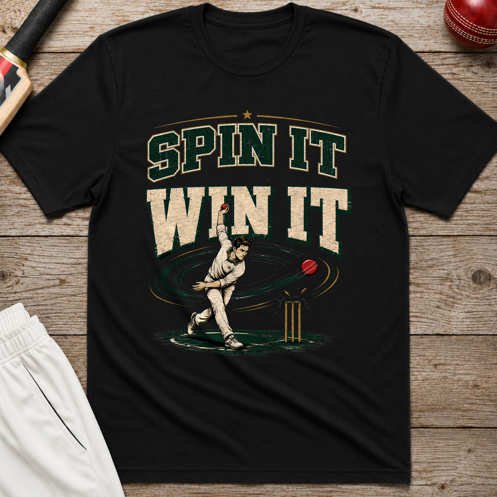 Spin It To Win It T-Shirt - Black