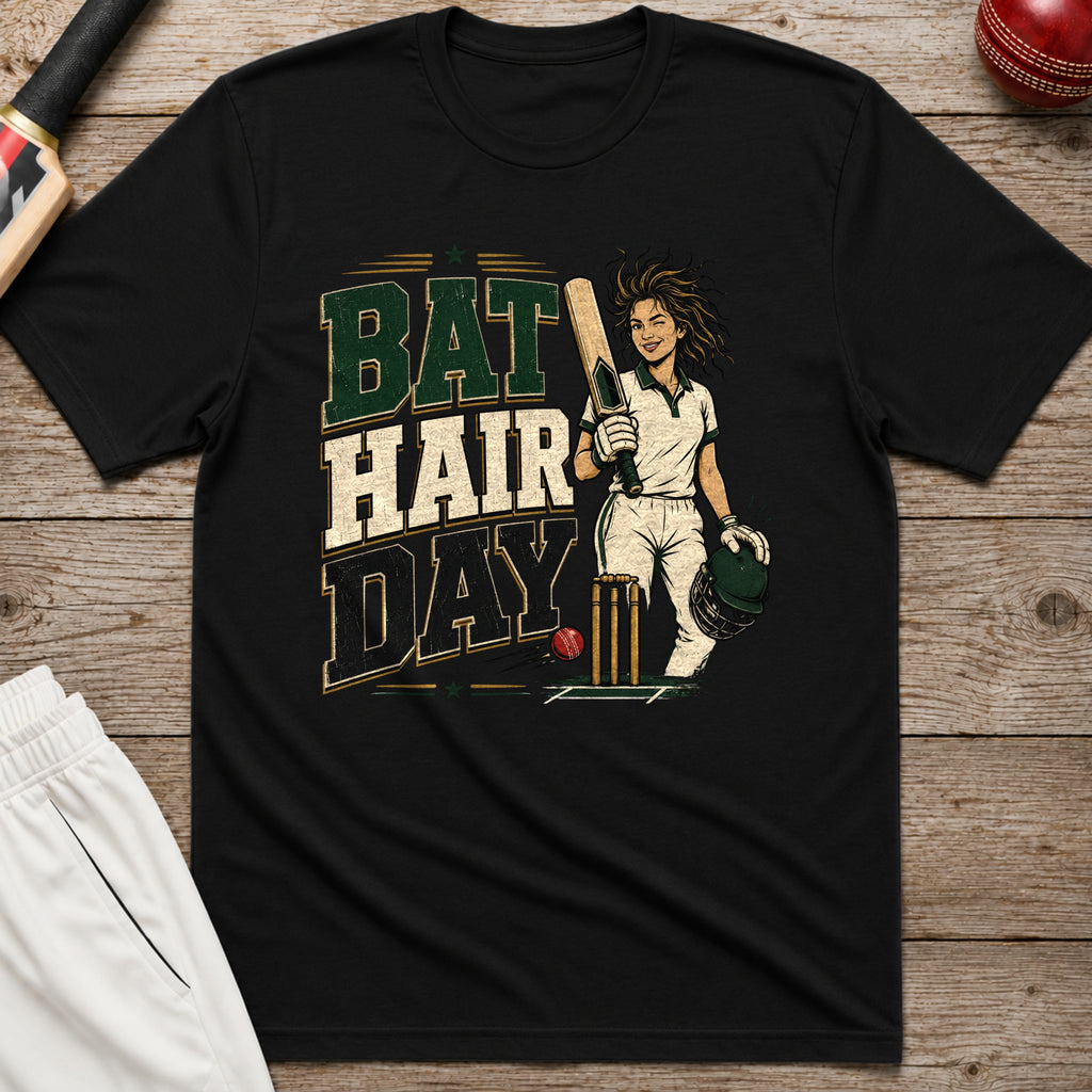 Bat Hair Day T-Shirt - Black