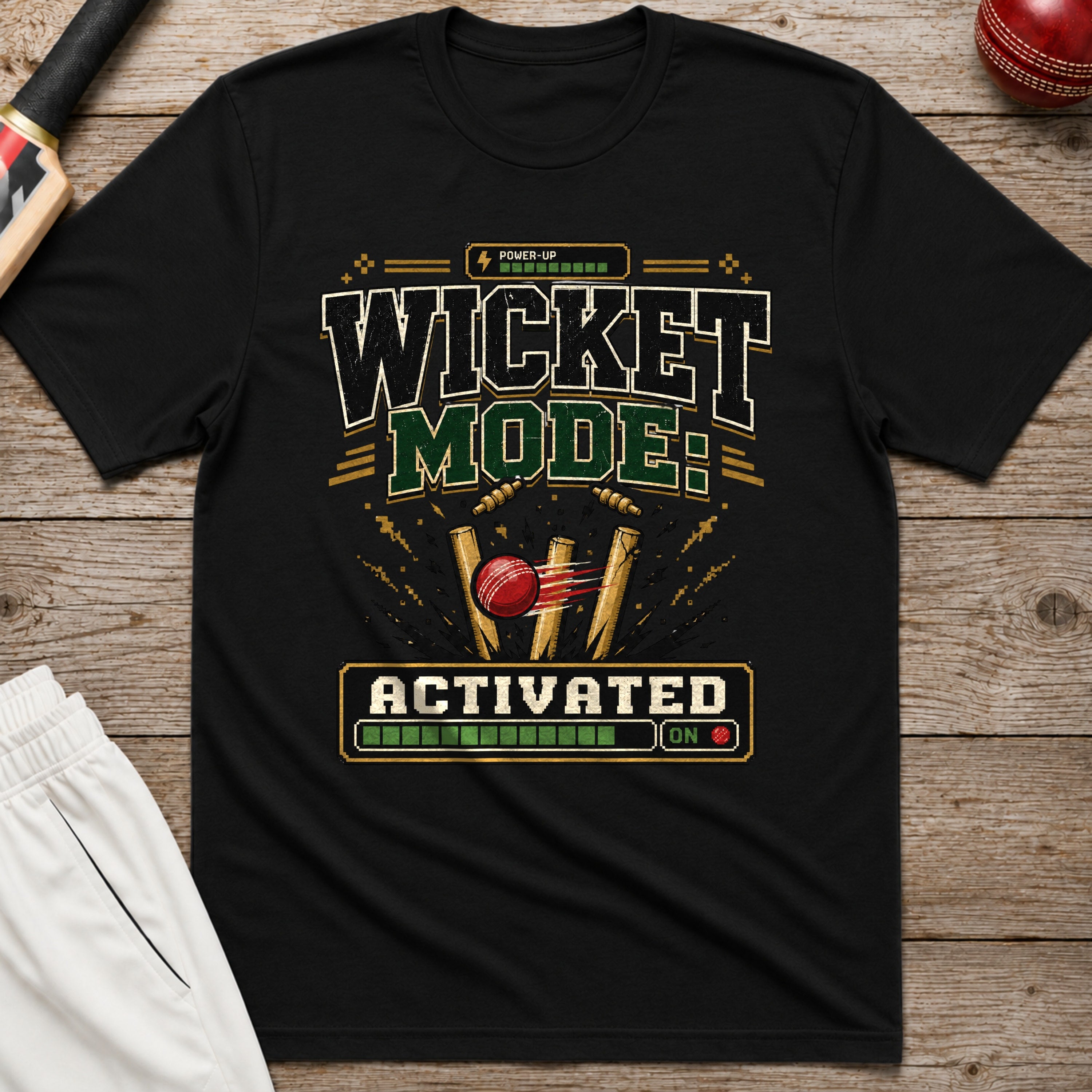 Wicket Mode Activated T-Shirt - Black