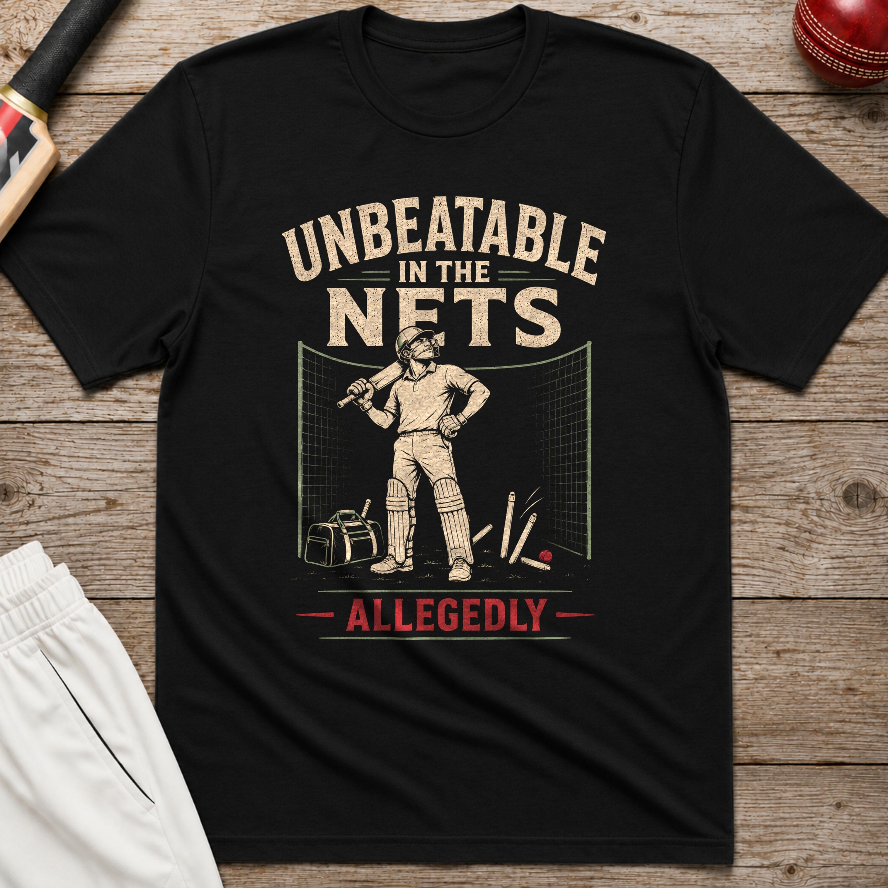 Unbeatable In The Nets Allegedly T-Shirt - Black