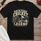 Backyard Cricket Legend T-Shirt - Black