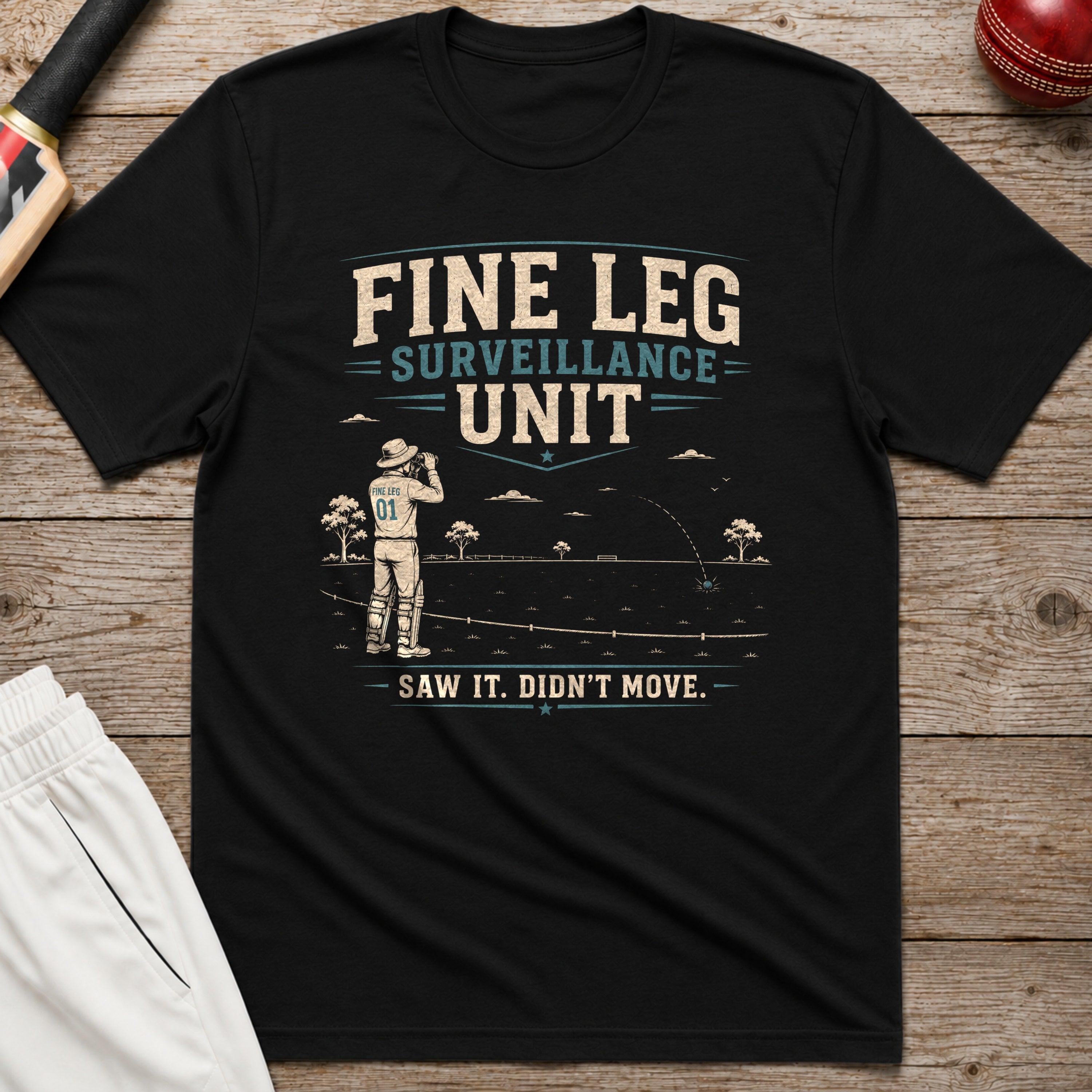 Fine Leg Surveillance Unit T-Shirt - Black