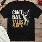 Cant Bat Talks Plenty T-Shirt - Black