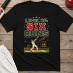 Level Up Six Runs T-Shirt - Black
