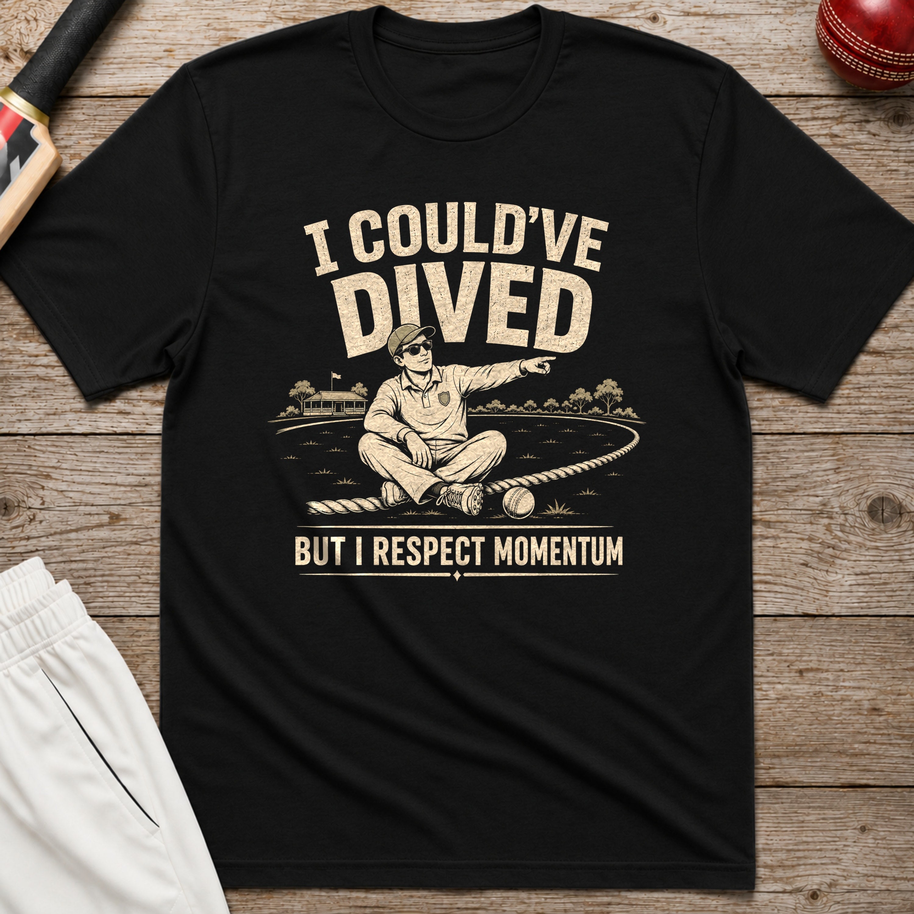 I Couldve Dived But I Respect Momentum T-Shirt - Black