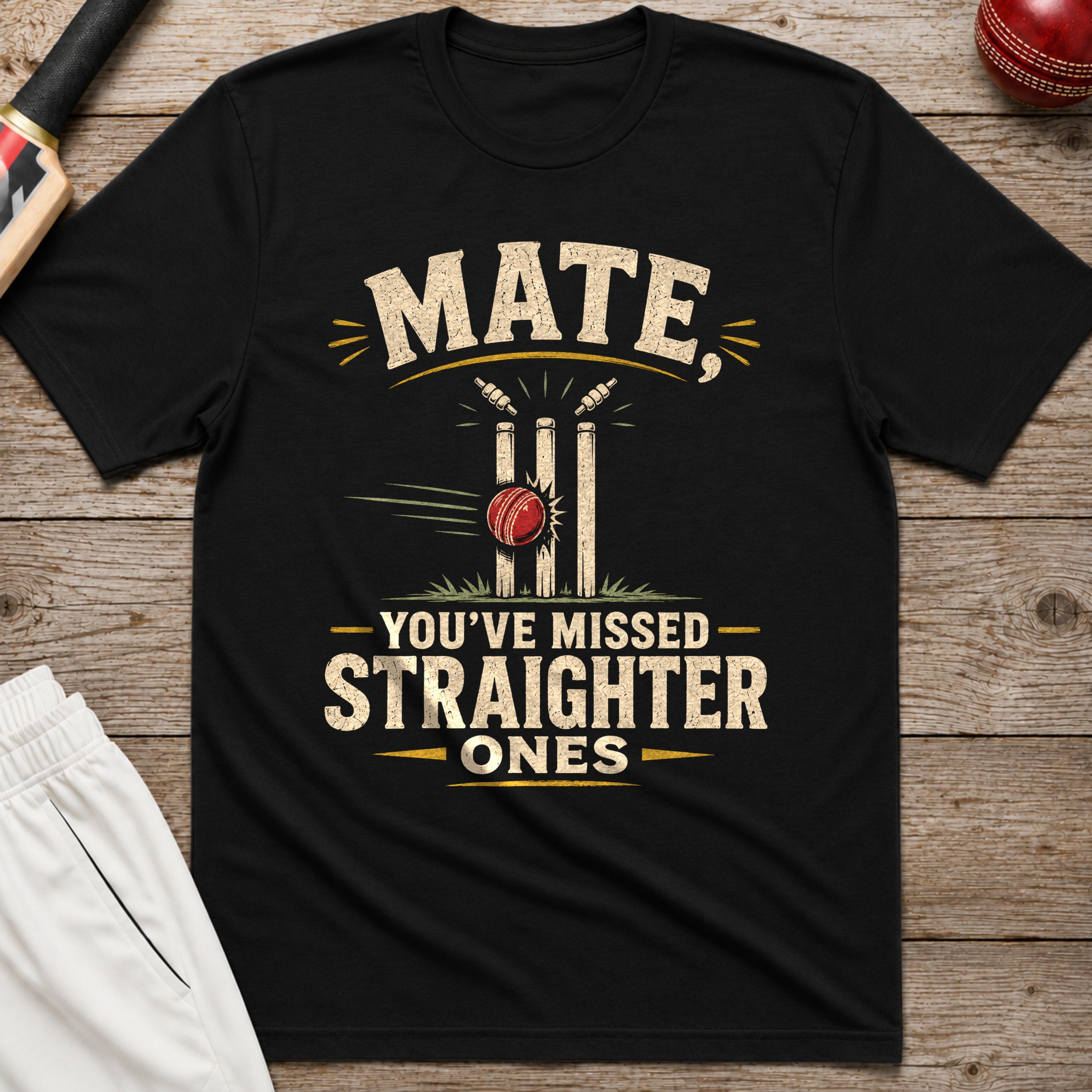 Mate Youve Missed Straighter Ones T-Shirt - Black