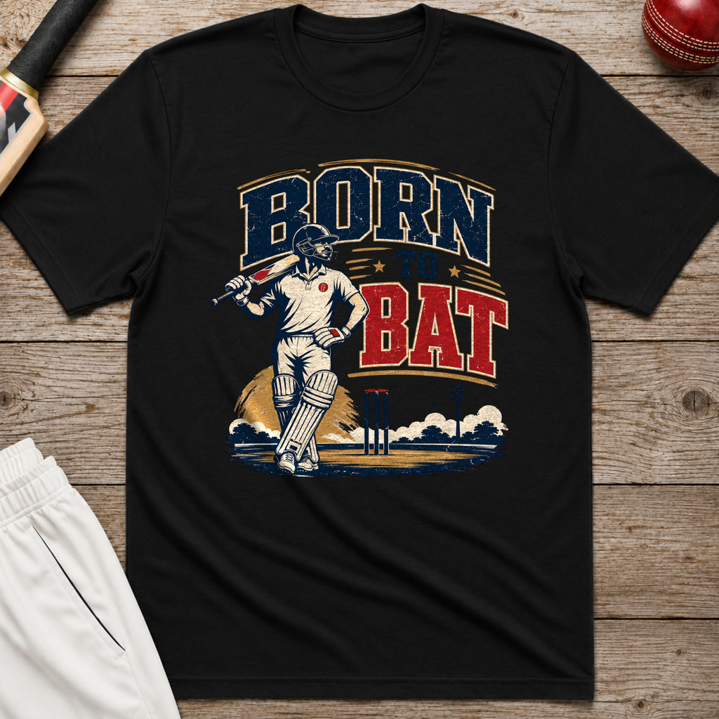 Born To Bat T-Shirt - Black