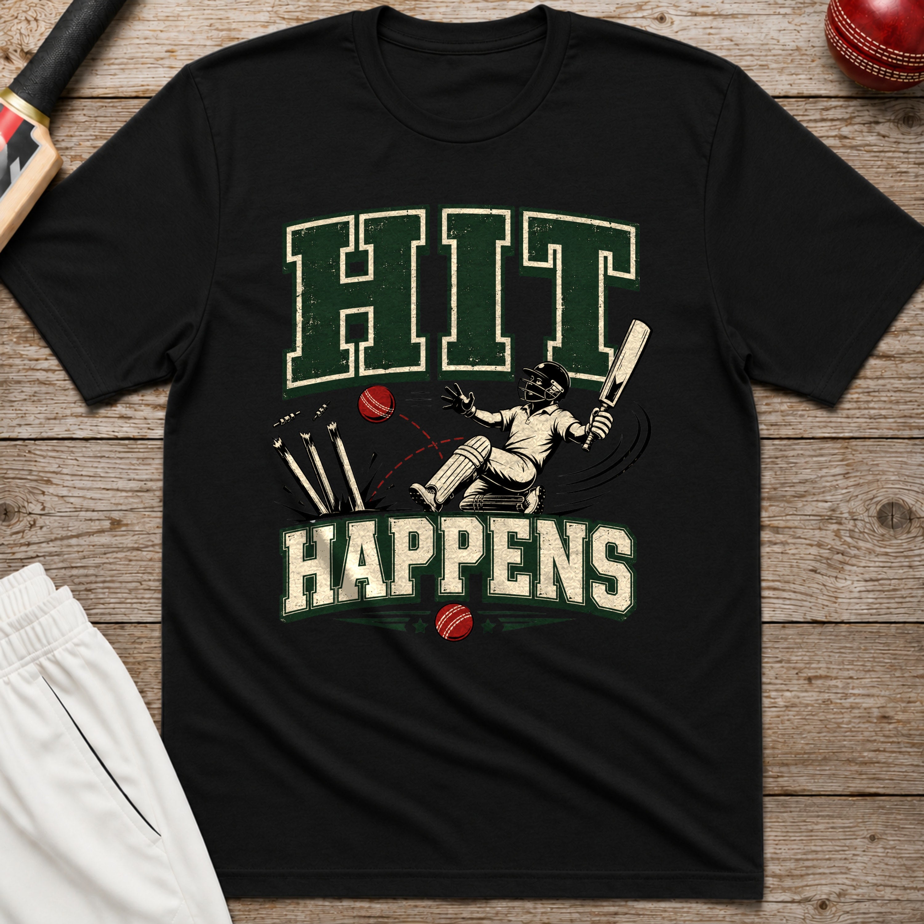 Hit Happens T-Shirt - Black
