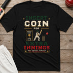 Insert Coin For Extra Innings T-Shirt - Black