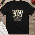 Cricket Dad Field Placements T-Shirt - Black