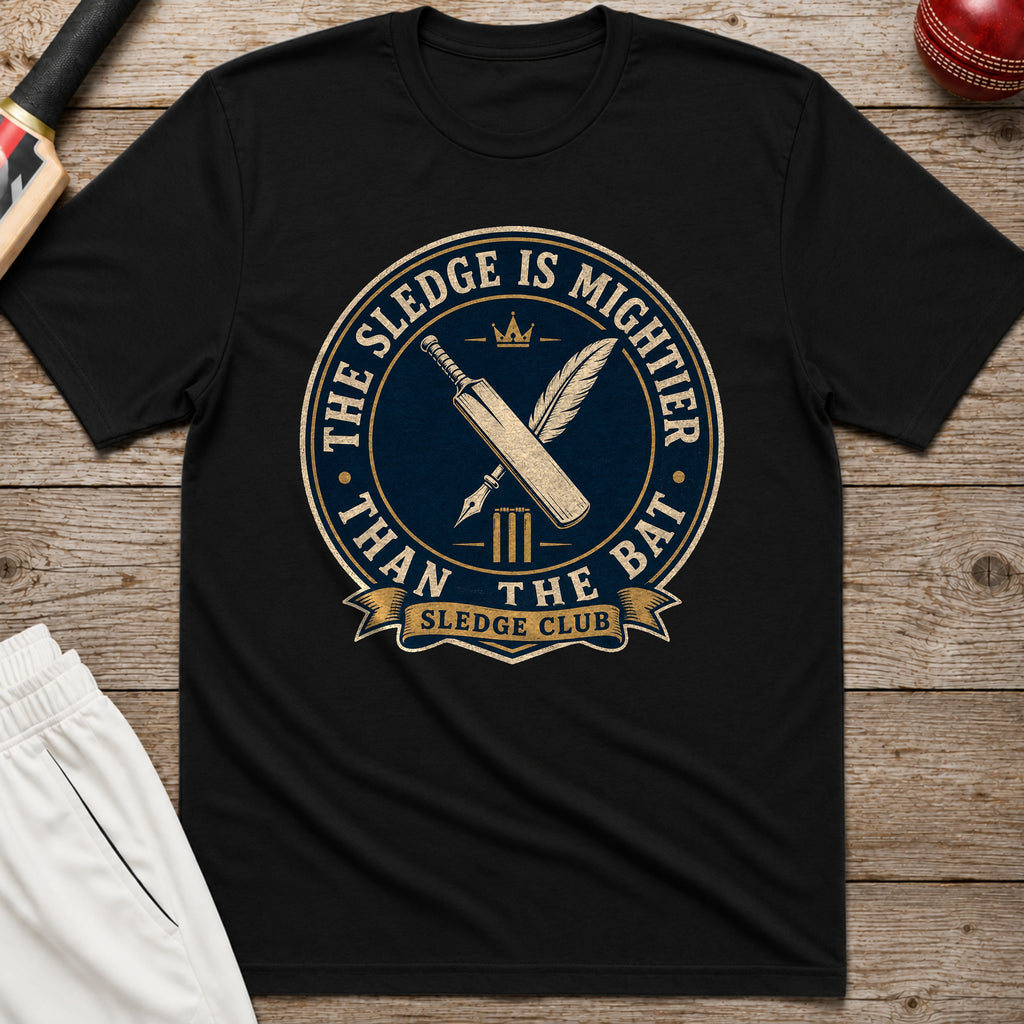 The Sledge Is Mightier Than The Bat T-Shirt - Black