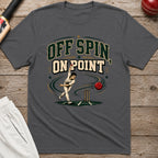 Off Spin On Point T-Shirt - Charcoal