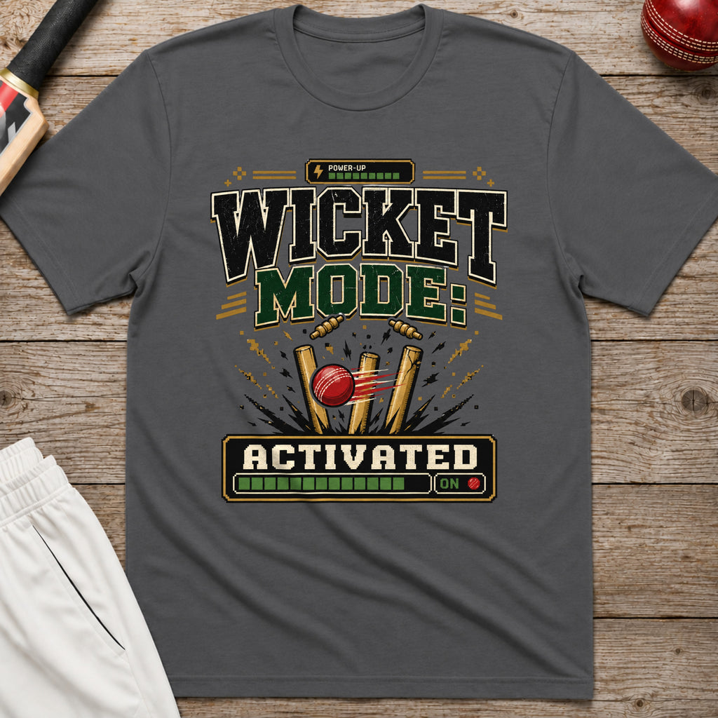 Wicket Mode Activated T-Shirt - Charcoal