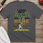 I Paused My Game To Be Here T-Shirt - Charcoal