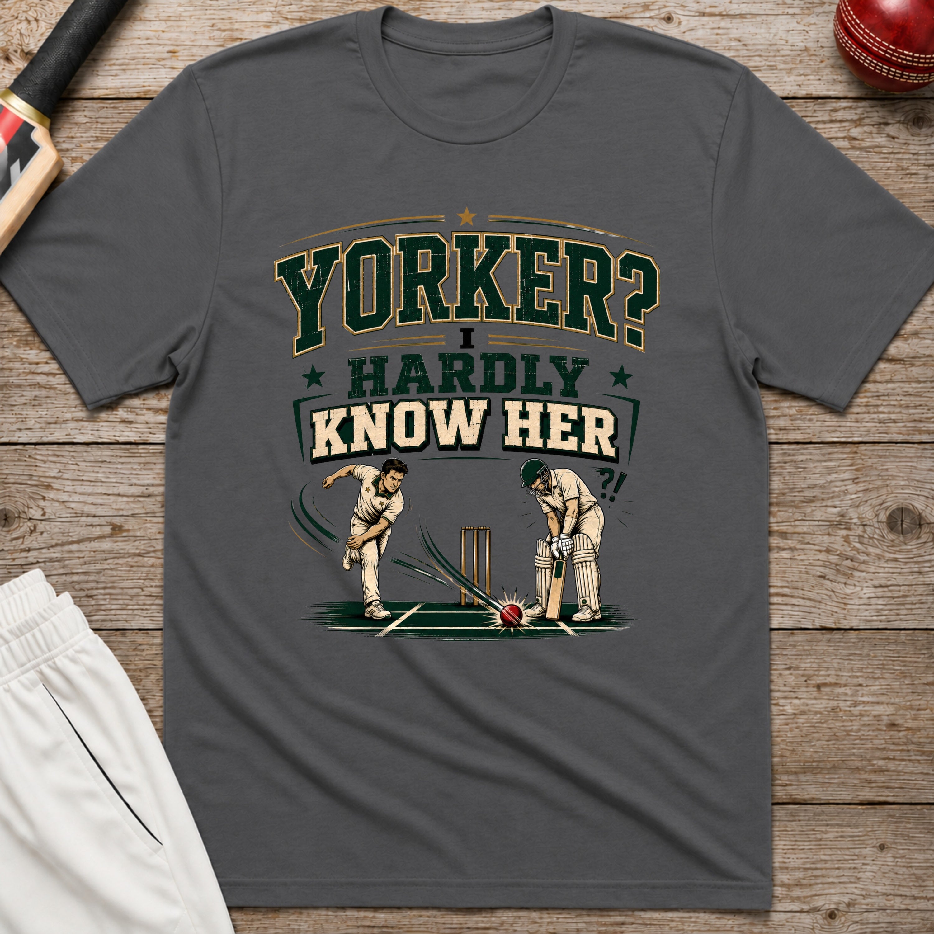 Yorker I Hardly Know Her T-Shirt - Charcoal
