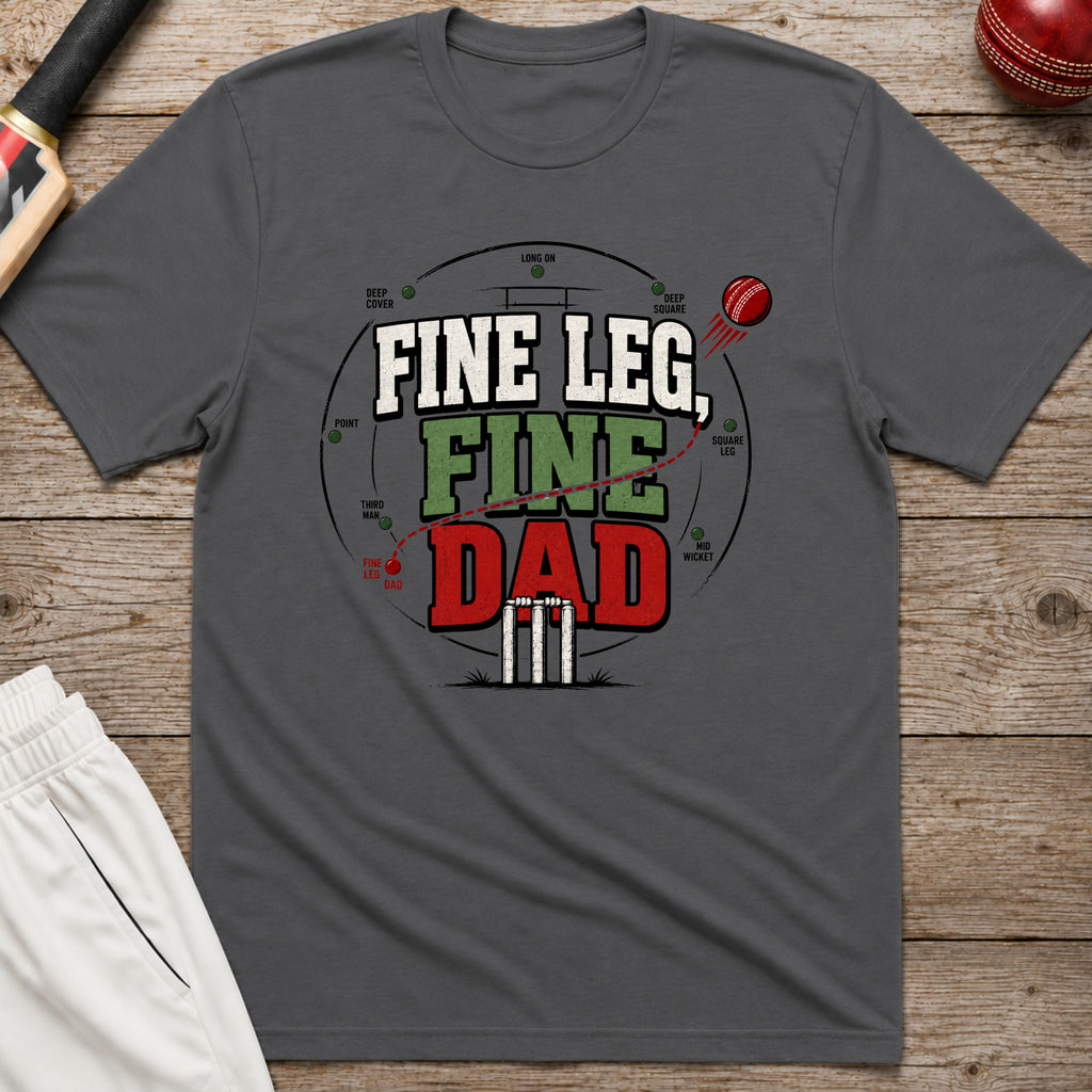 Fine Leg Fine Dad T-Shirt - Charcoal