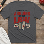 Weekend Plans Arguing About LBW T-Shirt - Charcoal