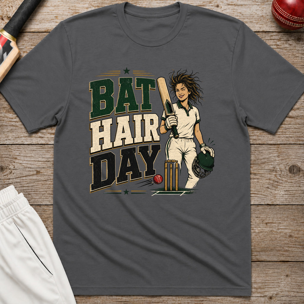 Bat Hair Day T-Shirt - Charcoal