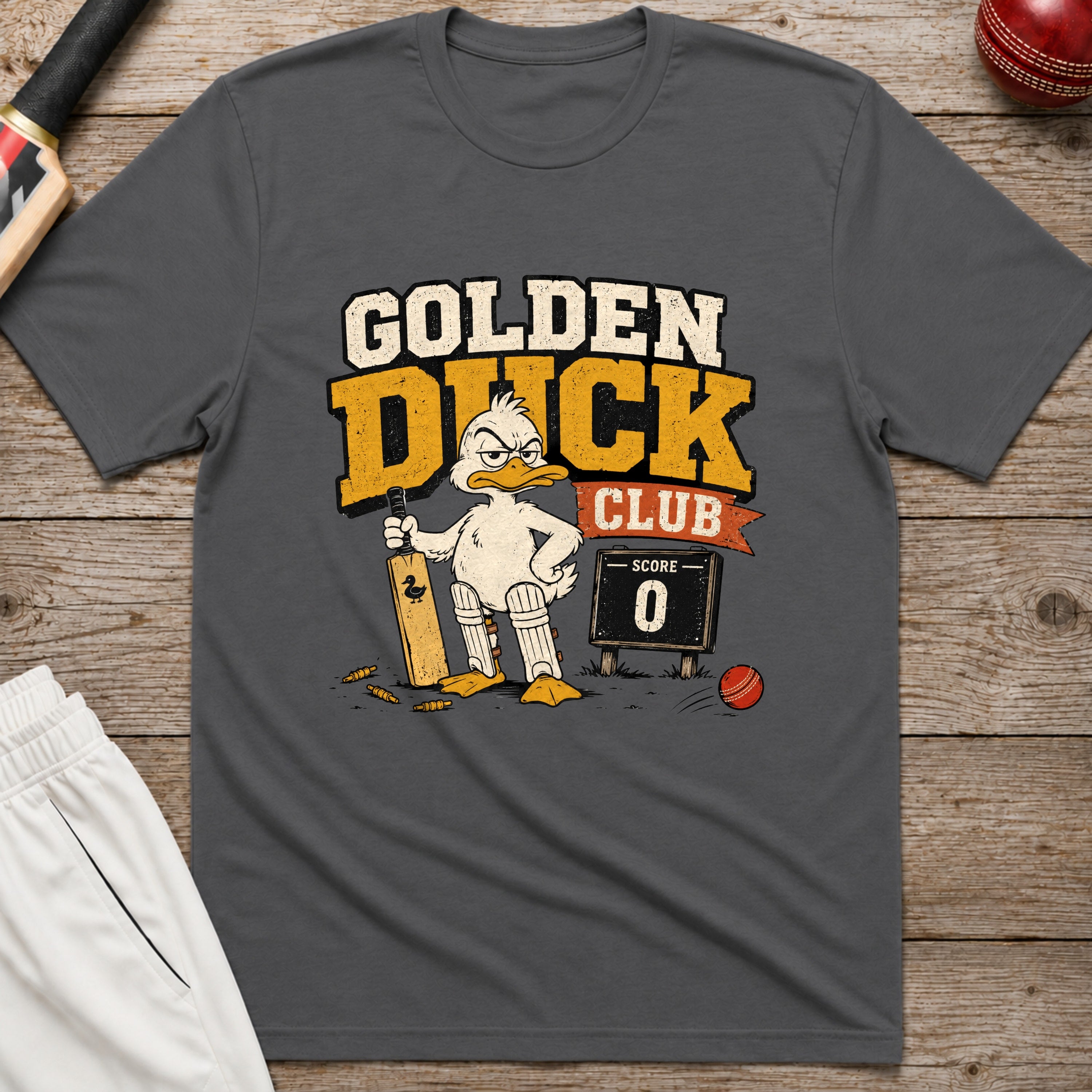 Golden Duck Club T-Shirt - Charcoal
