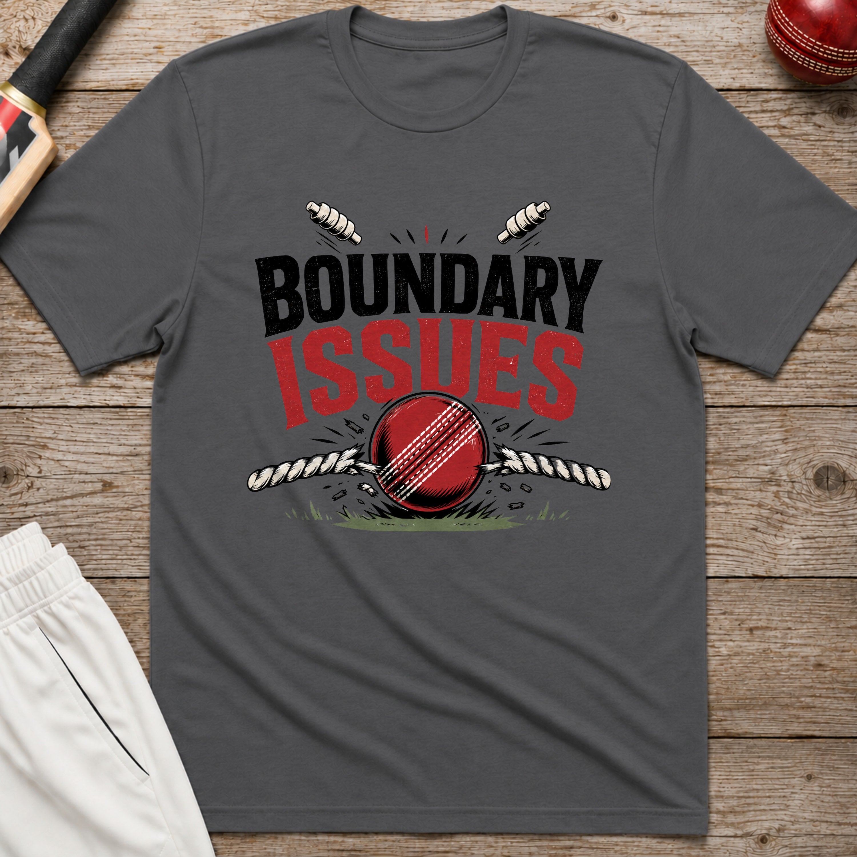 Boundary Issues T-Shirt - Charcoal