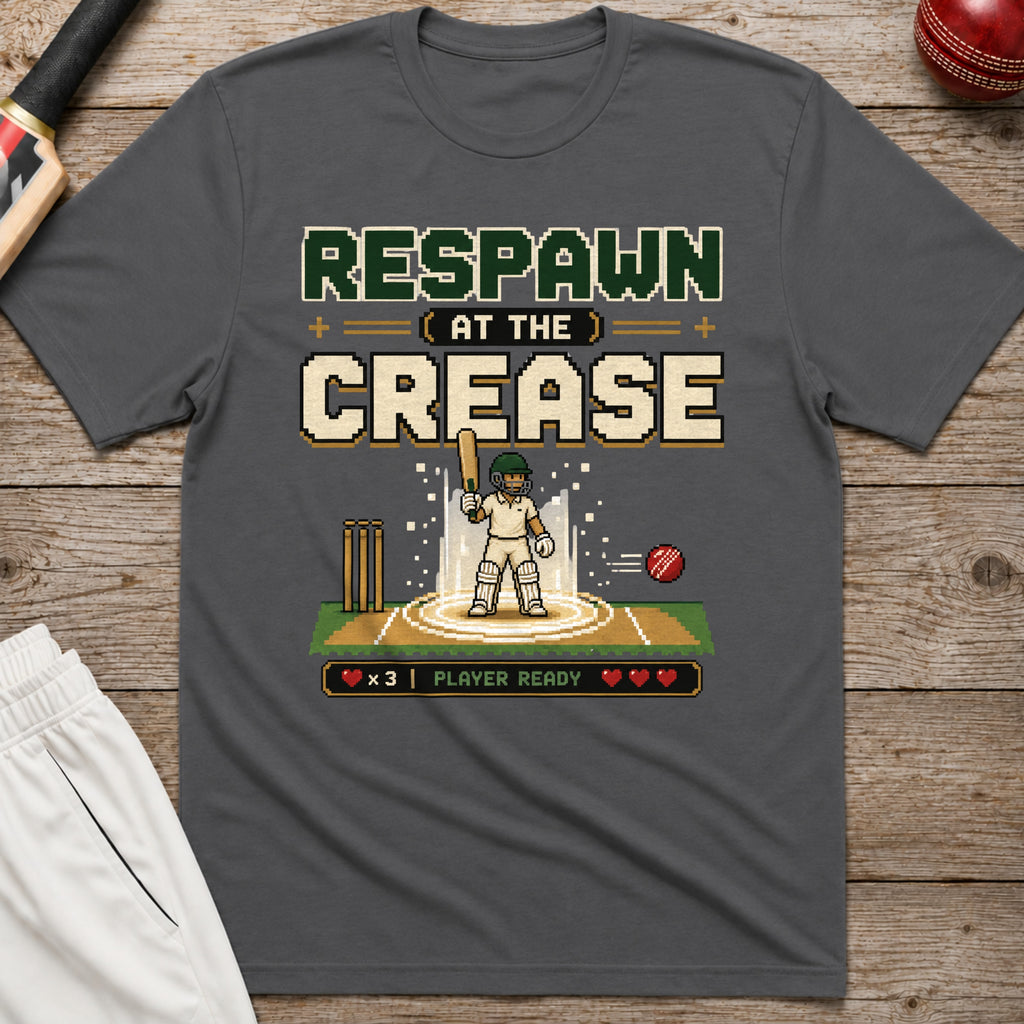 Respawn At The Crease T-Shirt - Charcoal