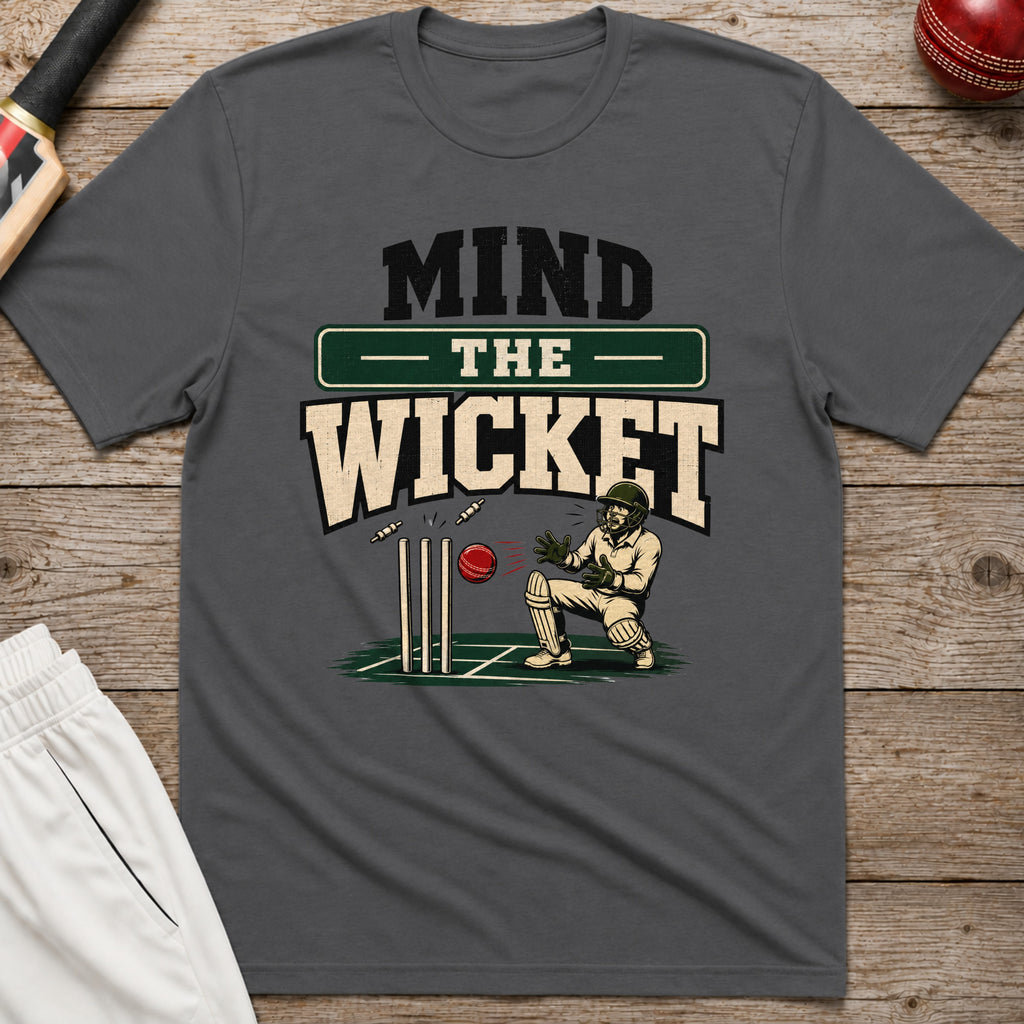 Mind The Wicket T-Shirt - Charcoal