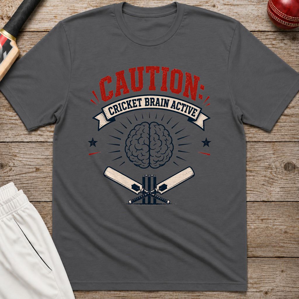 Cricket Brain Active T-Shirt - Charcoal