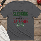 Some Call It Sledging I Call It Leadership T-Shirt - Charcoal