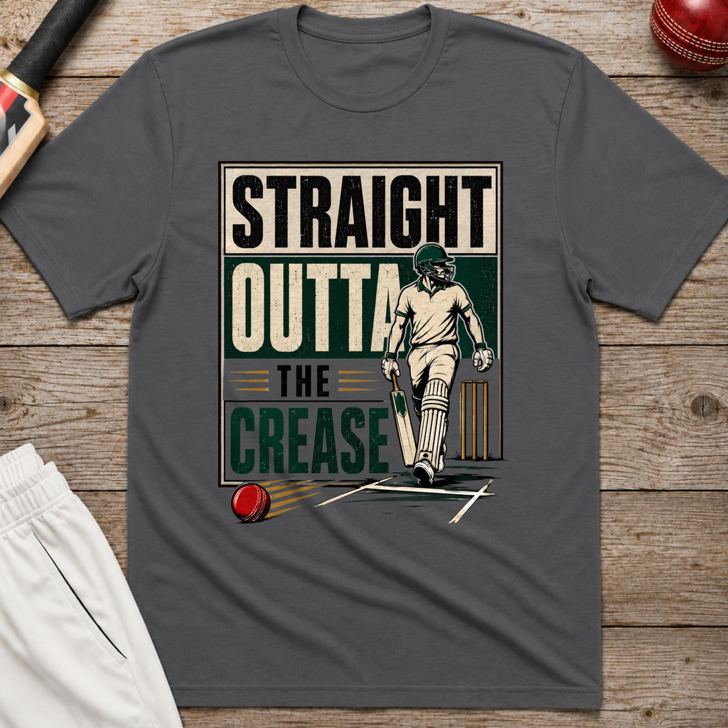 Straight Outta The Crease T-Shirt - Charcoal