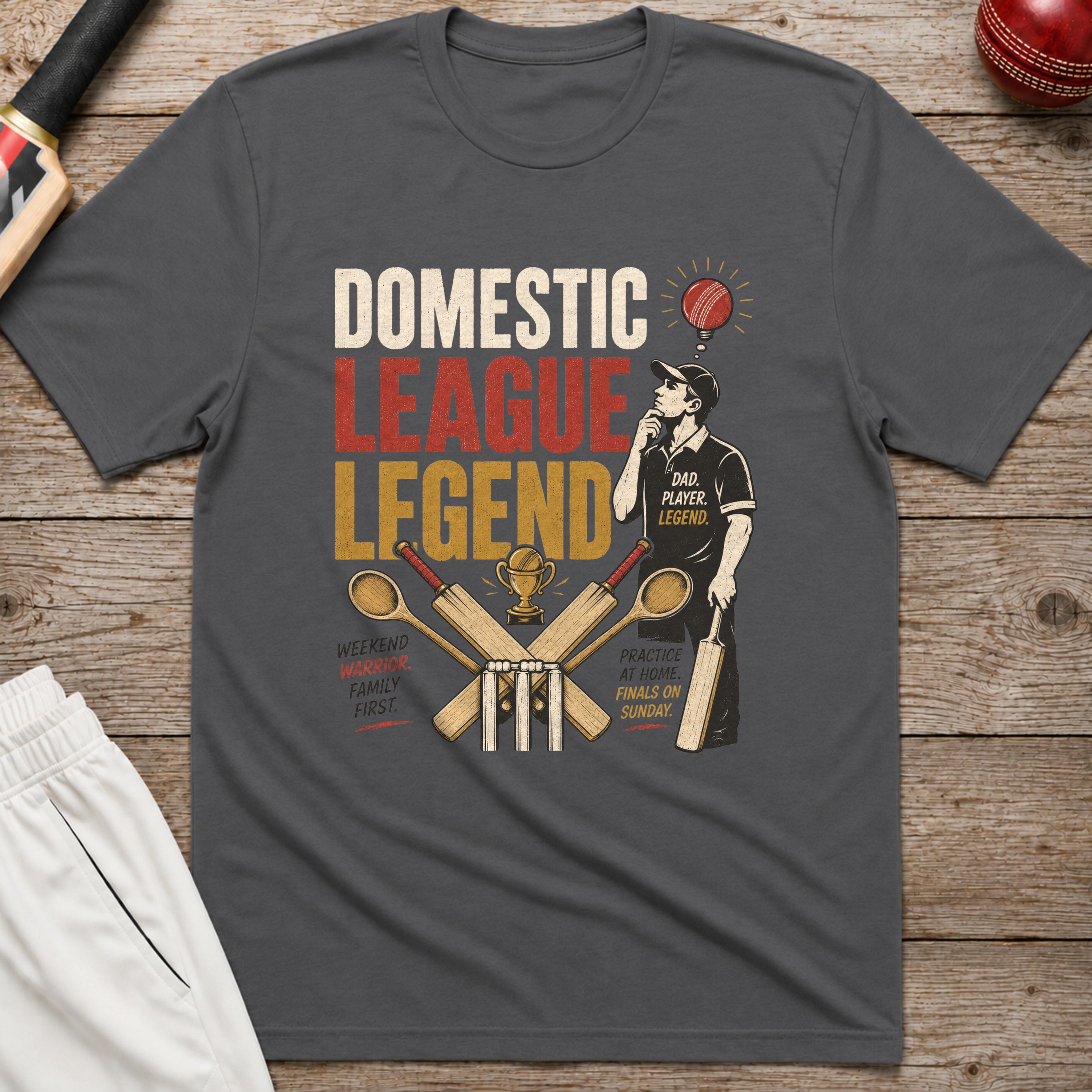 Domestic League Legend T-Shirt - Charcoal