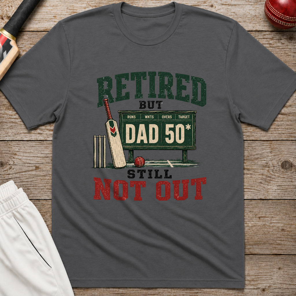 Retired But Still Not Out T-Shirt - Charcoal