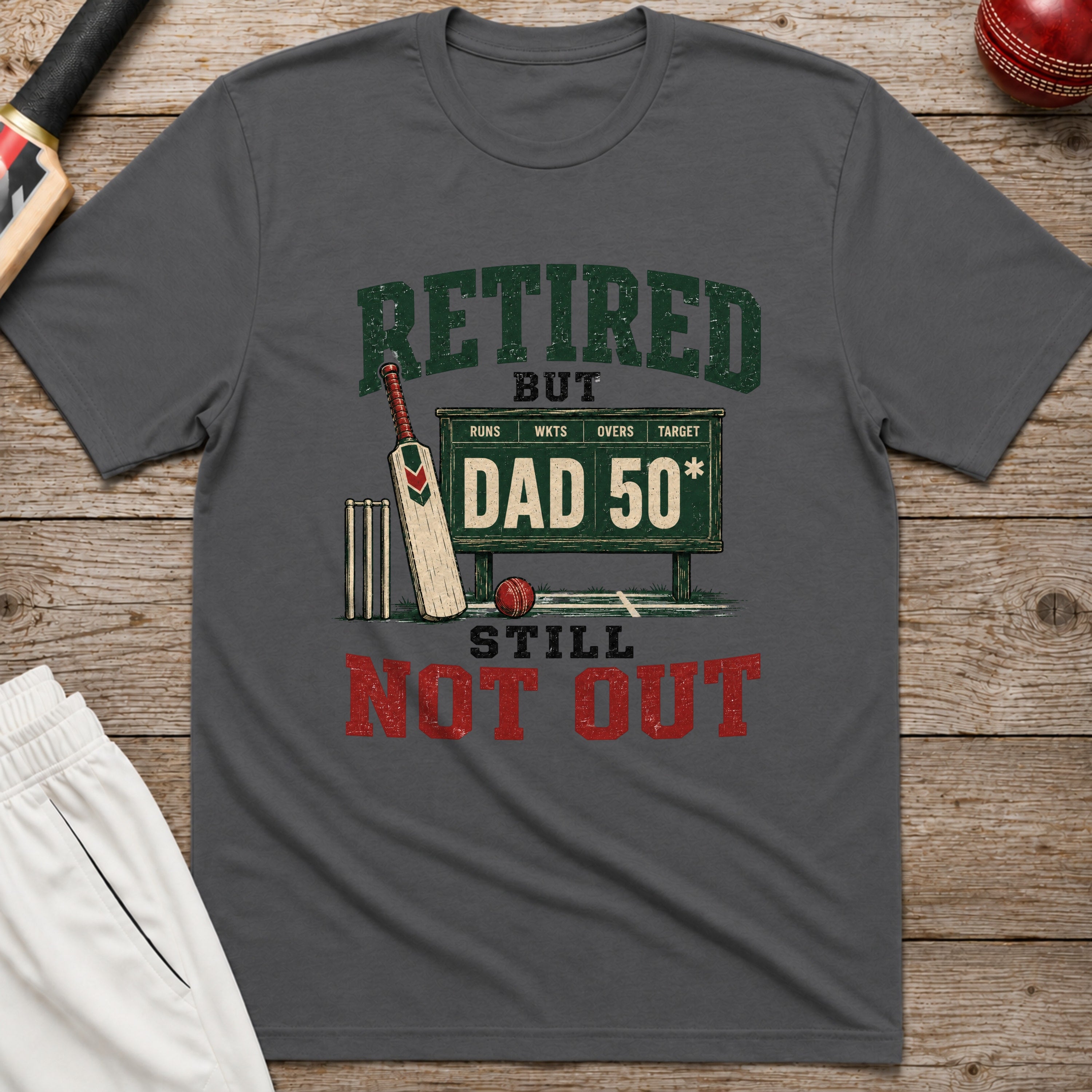 Retired But Still Not Out T-Shirt - Charcoal
