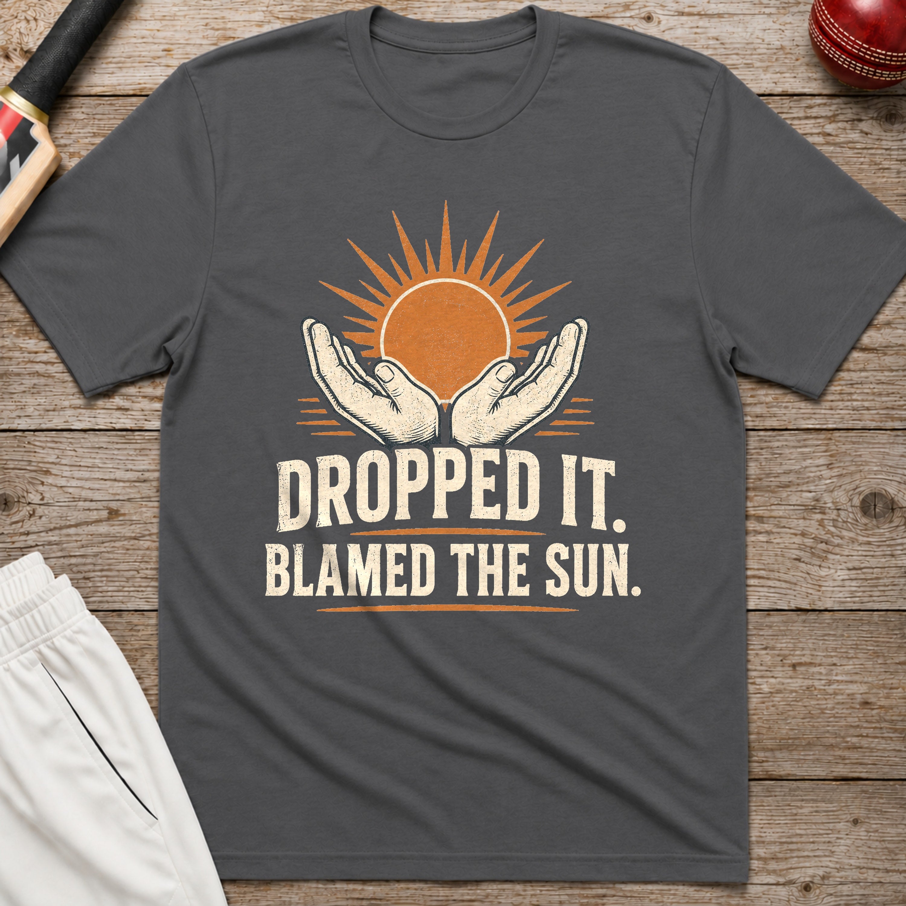 Dropped It Blamed The Sun T-Shirt - Charcoal