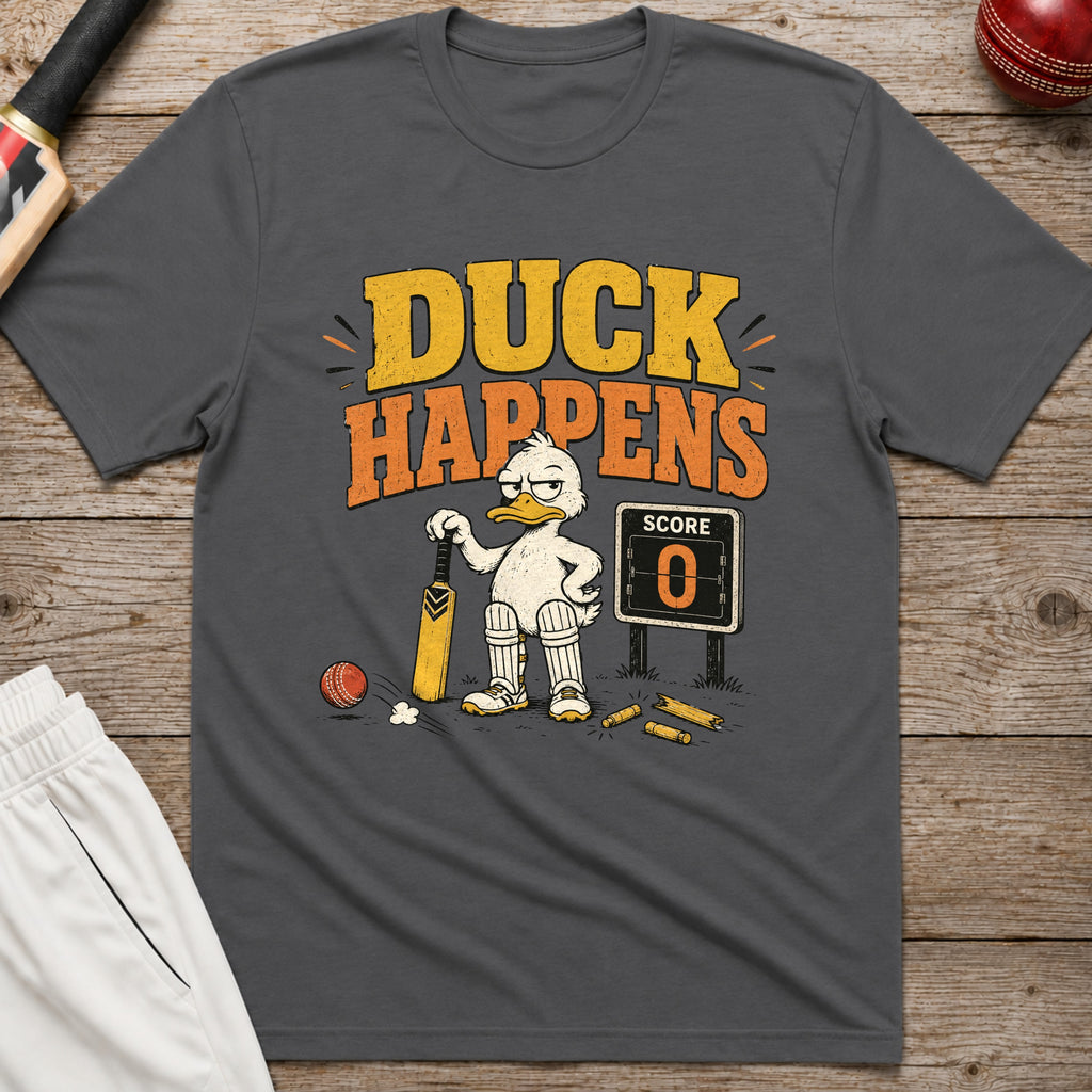 Duck Happens T-Shirt - Charcoal