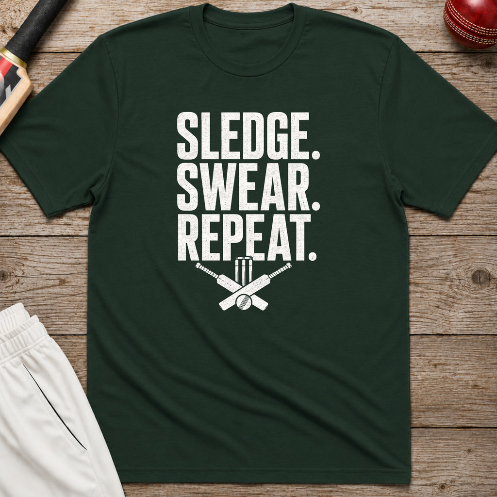 Sledge Swear Repeat - Forest Green