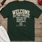 Welcome To The Crease T-Shirt - Forest Green