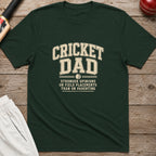 Cricket Dad Field Placements T-Shirt - Forest Green