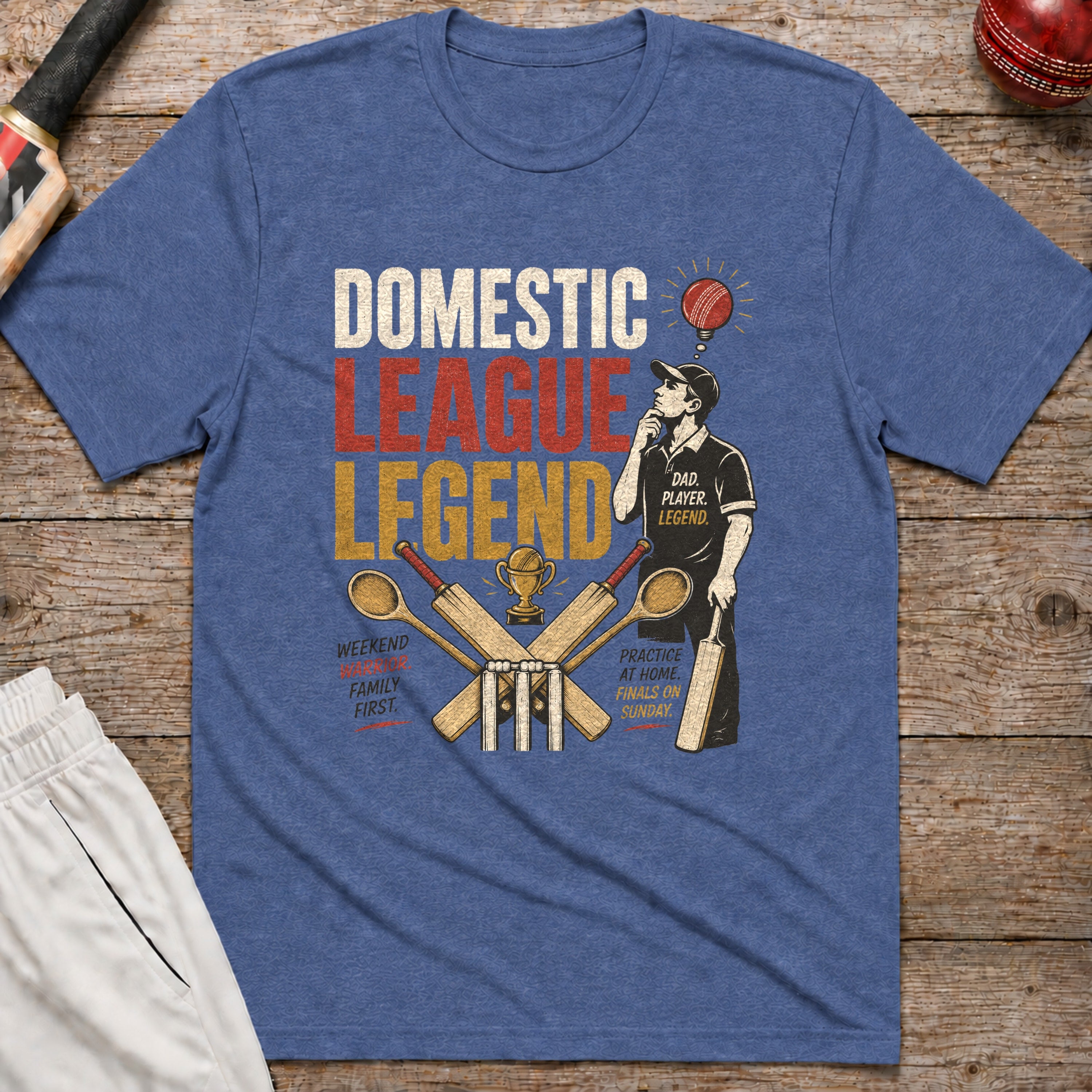Domestic League Legend T-Shirt - Heather Indigo