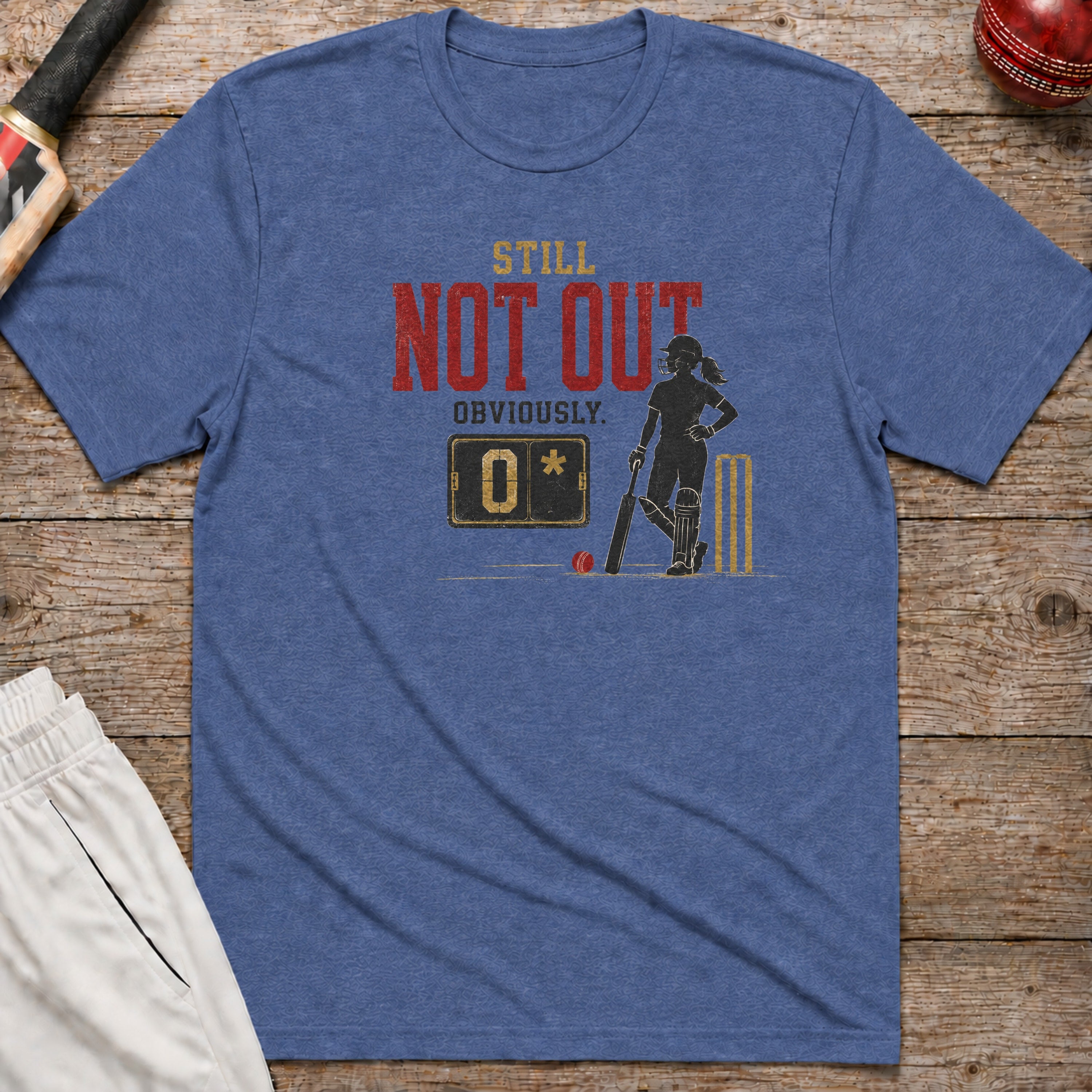 Still Not Out Obviously T-Shirt - Heather Indigo