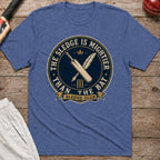 The Sledge Is Mightier Than The Bat T-Shirt - Heather Indigo